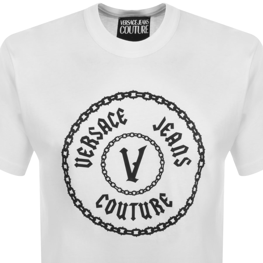 Versace white t shirt sale